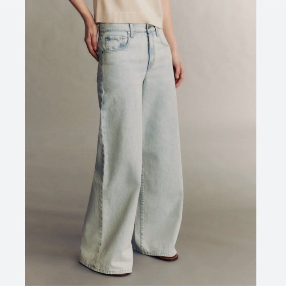 TWP Tiny Dancer Jeans In Light Wash‎ Wide Leg Women's Size 30